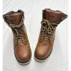 Hi Tec Steel Toe Boots 14X Waterproof Brown Work X-T Shoes XT Lace Up Nice